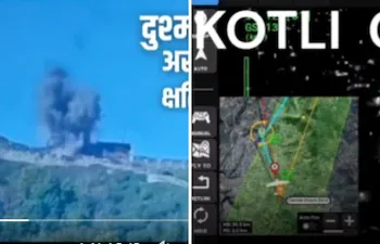 The footage further showed strikes on air defence radars and airbases across the border.