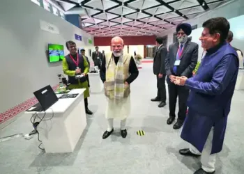 PM Modi and Union minister Piyush Goyal attend an event to mark the 10th anniversary of Startup India initiative in New Delhi
