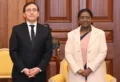 Spain Foreign Minister Jose Manuel Albares calls upon President Droupadi Murmu, Image courtesy - Rashtrapatibhvn