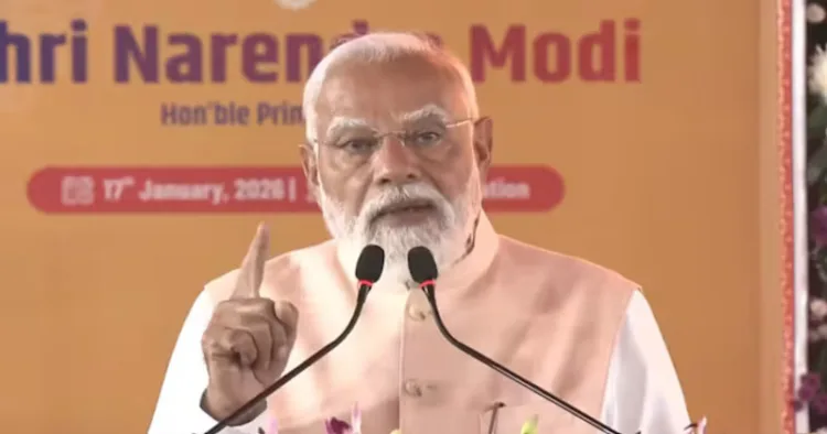 Prime Minister Narendra Modi addresses public meeting in Malda, West Bengal
