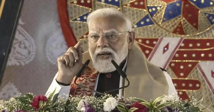 Prime Minister Narendra Modi in Assam