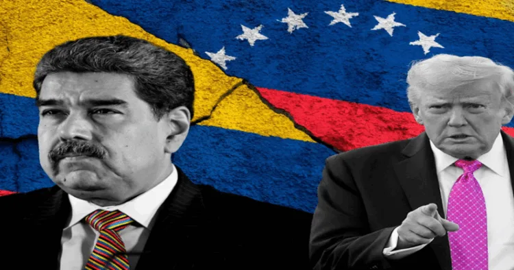 (Left) President Nicolás Maduro (Right) US President Donald Trump