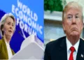 (Left) European Commission President Ursula von der Leyen (Right) US President Donald Trump