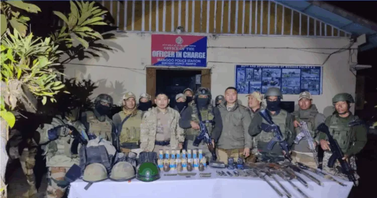 Security forces in Manipur recover huge cache of arms