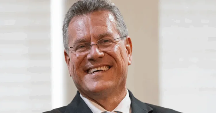 European Union Trade Commissioner Marcos Sefcovic