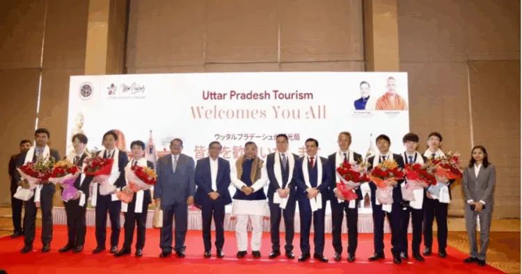 Japanese delegation from Yamanashi Prefecture, led by Vice-Governor Junichi Ishidera, and Uttar Pradesh officials headed by Tourism and Culture Minister Jaiveer Singh