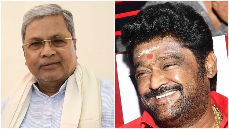 (Left) Chief Minister Siddaramaiah (Right) Rajya Sabha MP Jaggesh