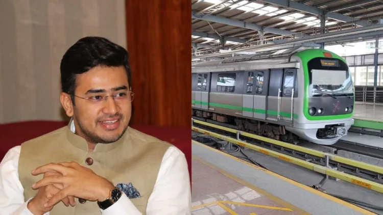 Bengaluru metro fare hike sparks outrage,  MP Tejasvi Surya wrote letters for rollback