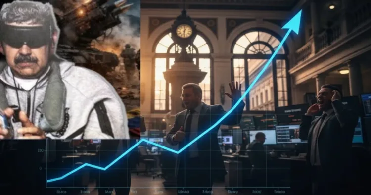 The BVC index in Caracas records its strongest single-day gain in a year as investors respond to the sudden shift in Venezuela political landscape.