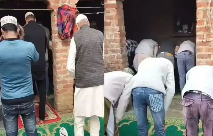 People offering namaz at a vacant house in Bareilly