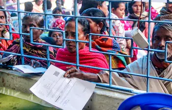 People during hearings under the Special Intensive Revision (SIR) of the electoral rolls, at a centre in Balurghat, West Bengal, Friday, Jan. 2, 2026. (Image representative)