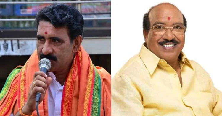 BJP leader B Gopalakrishan & SNDP Yogam General Secratay Vellappalli Natesan