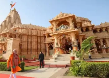 Prime Minister Narendra Modi at Somnath Mandir