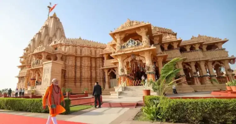 Prime Minister Narendra Modi at Somnath Mandir