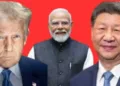 US President Donald Trump, India's Prime Minister Narendra Modi, Chinese President Xi Jinping