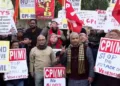 Left parties protest at Jantar Mantar against US attack on Venezuela
