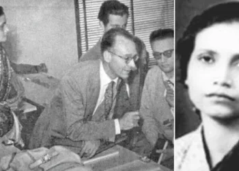 Indian physicist Bibha Chowdhuri (Right)
