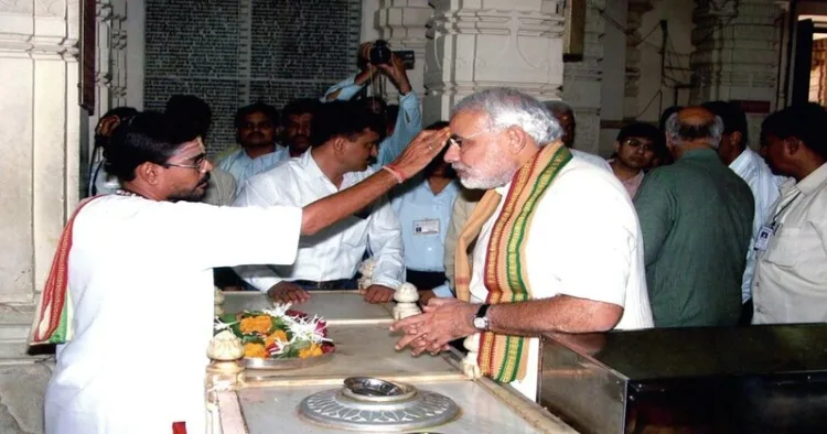 Prime Minister Narendra Modi at Somnath Mandir