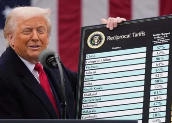 President Donald Trump speaks during an event to announce new tariffs in the Rose Garden at the White House, on April 2, 2025, in Washington