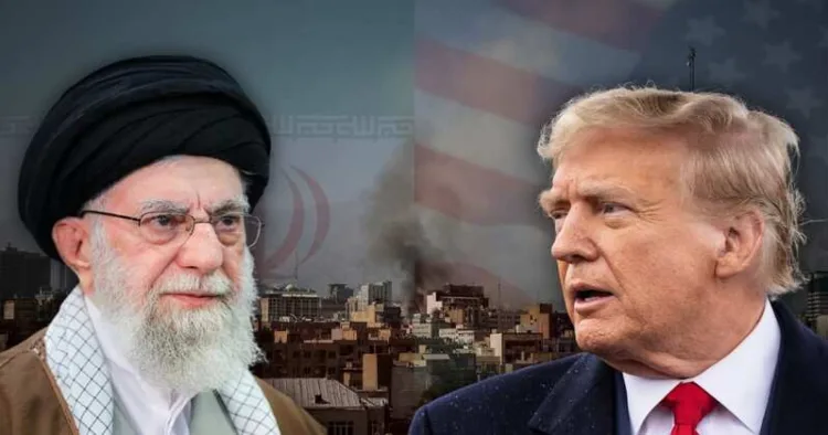 Iran's supreme leader Ayatollah Ali Khamenei and US President Donald Trump