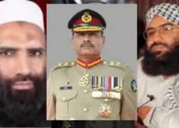 Lashkar-e-Taiba terrorist Saifullah Kasuri, Pakistan army chief Asim Munir and Jaish-e-Mohammed chief terrorist Masood Azhar