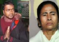 RSS Swayamsevak Rintu Pal (Left) and West Bengal Chief Minister Mamata Banerjee (Right)