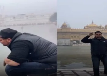 Outrage over Muslim man doing wazu in the holy sarovar at Golden Temple