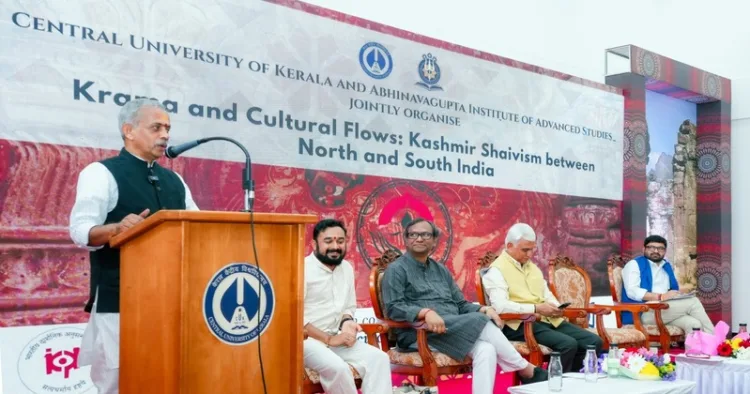 J Nandakumar Ji’s speech at the international seminar on ‘Krama and Cultural Flows: Kashmir Shaivism between the North and South of Bharat’ at the Central University of Kerala (CUK)
