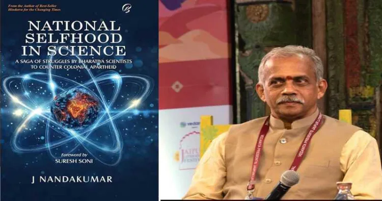 J Nandakumar presents his book National Selfhood in Science at the Jaipur Literature Festival