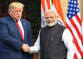 US President Donald Trump with Prime Minister Narendra Modi