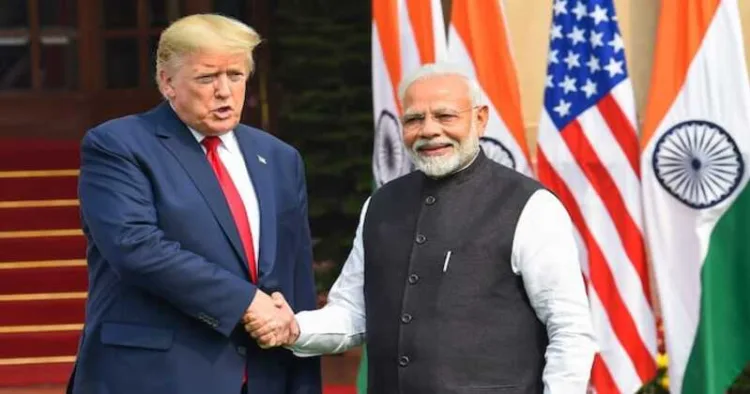 US President Donald Trump with Prime Minister Narendra Modi