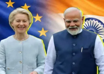 European Commission President Ursula von der Leyen and Prime Minister Narendra Modi