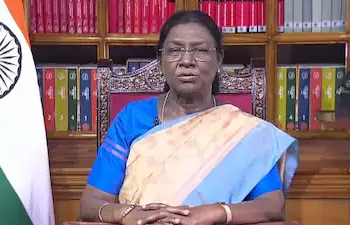 President Droupadi Murmu addresses nation on eve of 77th Republic day. (X)