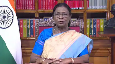 President Droupadi Murmu addresses nation on eve of 77th Republic day. (X)
