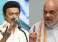 Tamil Nadu CM MK Stalin (Left) and Union Home Minister Amit Shah (Right)