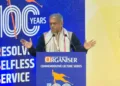J Nandakumar, National Convener of Prajna Pravah, at Organiser’s Commemorative Lecture Series ‘Resolve for Selfless Service’, Part-2 on the occasion of 100 years of RSS at Atal Sabhagrah, Chaudhary Charan Singh University (CCSU), Meerut, Uttar Pradesh
