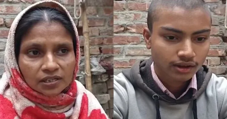 Widow of Hindu victim, who was lynched to death in August 2025 (Left) and Accused in the lynching case Rubel Paiker (Right)