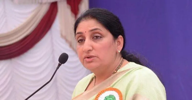 Sunetra Pawar, wife of late Maharashtra Deputy Chief Minister Ajit Pawar