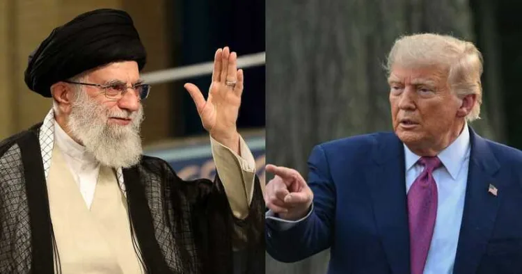 Iran's Supreme Leader Ayatollah Ali Khamenei and US President Donald Trump