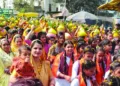 Women join the Kalash Yatra in large numbers