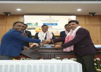 Assam CM Himanta Biswa Sarma at the signing in ceremony of MoUs with the AAI
