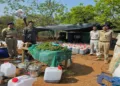 Police in Koraput district bust a major cannabis oil manufacturing network, seizing contraband worth over ₹200 crore in one of the biggest recent anti-narcotics operations