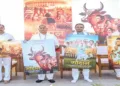 hief Minister Shri Mohan Charan Majhi and others during the premiere of Hindi movie 'Godan' in Odisha at his official residence