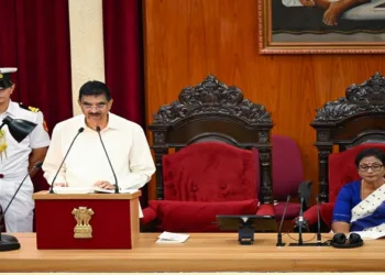 Governor Haribabu Kambhampati addressing the Budget Session of the Odisha Legislative Assembly