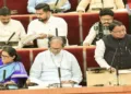 Chief Minister Shri Mohan Charan Majhi presenting general budget 2026-27 in Odisha Legislative Assembly on 20 February 2026