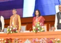 Inaugural session of the two-day state-level policy consultation titled "Vikash Manthan 1.0" at the Convention Centre of Lok Seva Bhavan in Bhubaneswar