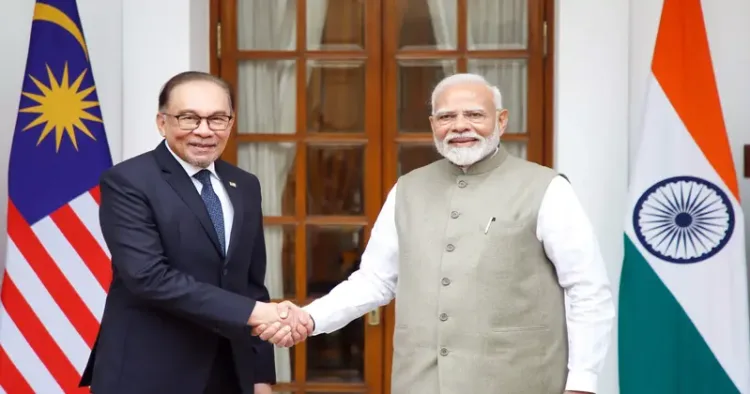 Prime Minister of Malaysia Anwar Ibrahim and Prime Minister Narendra Modi