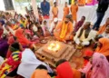 Purification yajna being conducted at the Hindu Sammelan
