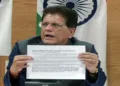 New Delhi, Feb 07 (ANI): Union Minister of Commerce & Industry Piyush Goyal addresses a press conference on the India-US trade agreement, in New Delhi on Saturday. (ANI Video Grab)