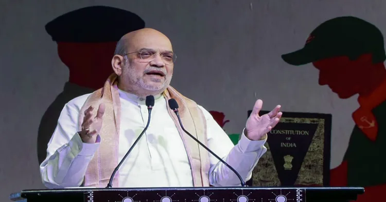 Raipur, Feb 08 (ANI): Union Home Minister Amit Shah speaks during the Conclave Chhattisgarh @ 25: Shifting the Lens organised by Organiser Weekly, in Raipur. (ANI Video Grab)